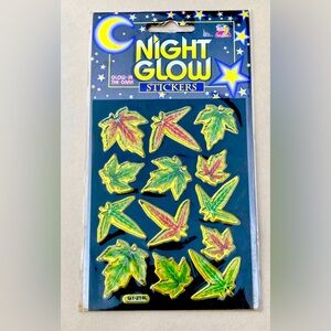 Vintage Twin Seven Glow-in-the-Dark ‘Night Glow’  Leaves Small Sticker Sheet